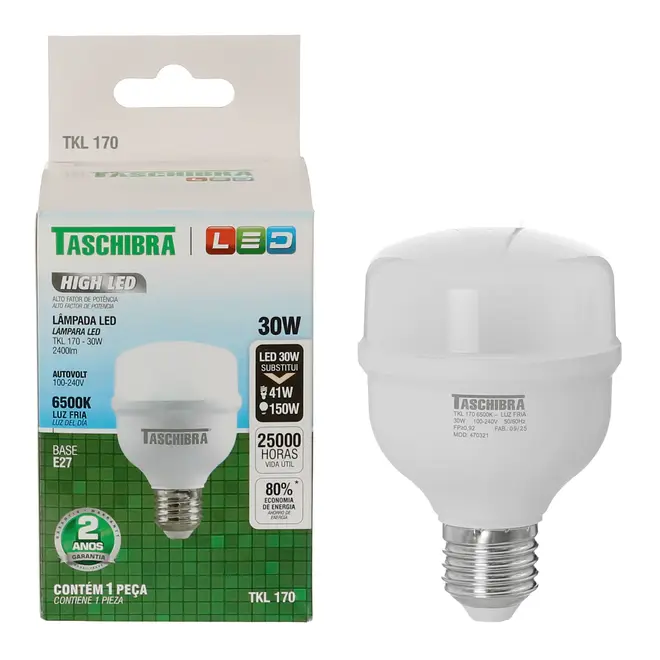 LÂMPADA HIGH LED TKL 170 30W 6500K E27 127/220V - BRANCO - Foto 2