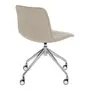 CADEIRA HOME OFFICE CONFIDENT - CROMADO/CAMELO - Foto 4