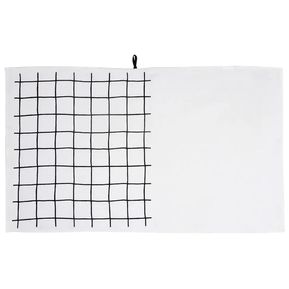 PANO DE PRATO COM 3 DIA BEM ENXUTO - BRANCO/PRETO - Foto 4