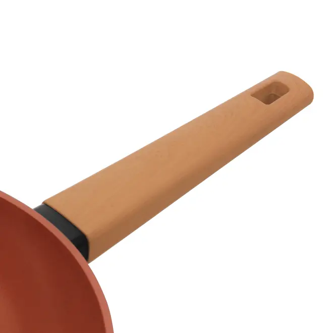 WOK INDUÇÃO 28 CM NORMA - TERRACOTA/PRETO - Foto 11
