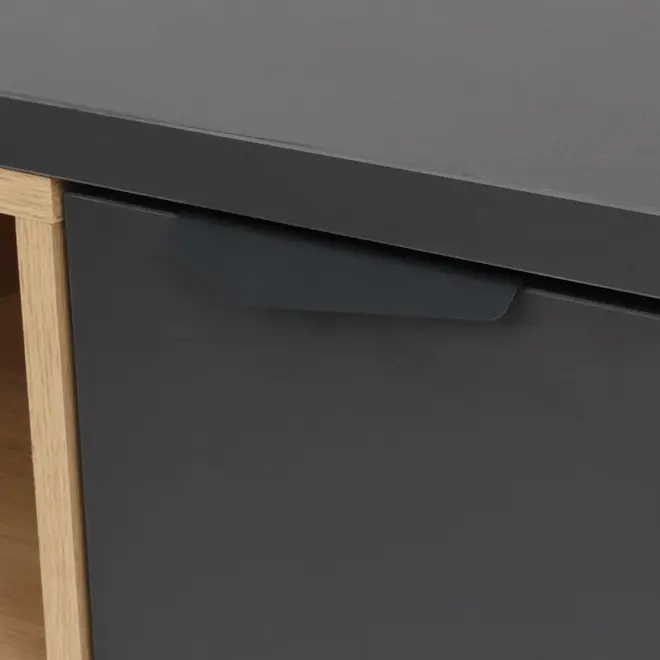 ARMÁRIO PARA ESCRITÓRIO MÉDIO 2 PORTAS ALETA - KONKRET/OAK TAMMI - Foto 12