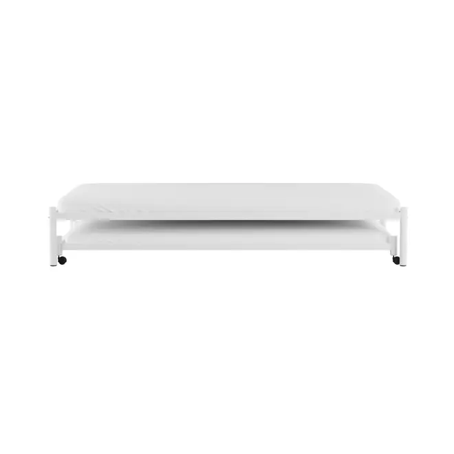 CAMA DE SOLTEIRO 88 C/CAMA INF 78 FLAT - BRANCO/BRANCO - Foto 3