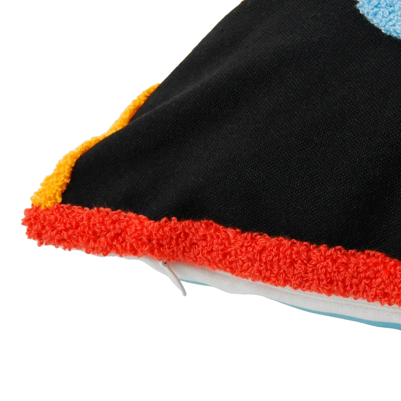 CAPA PARA ALMOFADA 45 CM X 45 CM MISTURINHA FLOR - PRETO/MULTICOR - Foto 4