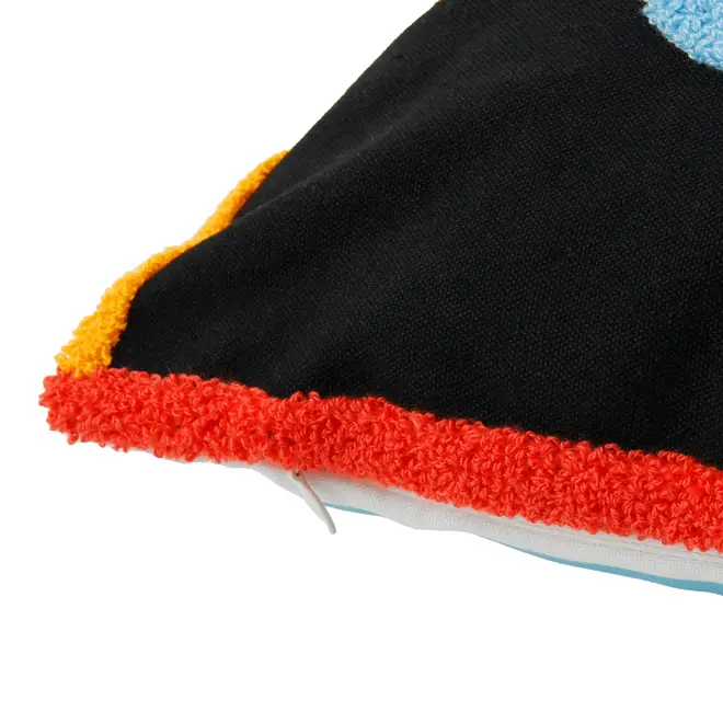CAPA PARA ALMOFADA 45 CM X 45 CM MISTURINHA FLOR - PRETO/MULTICOR - Foto 4