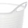 CESTO COM ALÇA 26 L DOBI - BRANCO TRANSLUCIDO - Foto 4