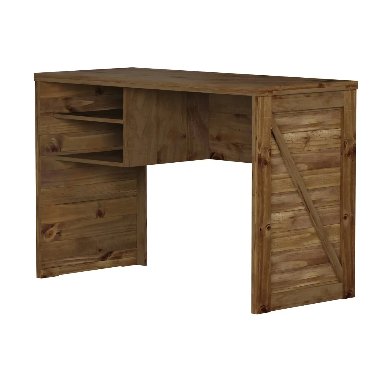 ESCRIVANINHA 1,15 M X 50 CM CRATES - ENCERADO CASTANHO - Foto 2