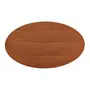 TULIPE MESA OVAL 1,98 M X 1,22 M MADEIRA - PRETO BRILHANTE/NOZES - Foto 4