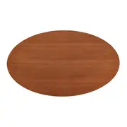 TULIPE MESA OVAL 1,98 M X 1,22 M MADEIRA - PRETO BRILHANTE/NOZES - Foto 4