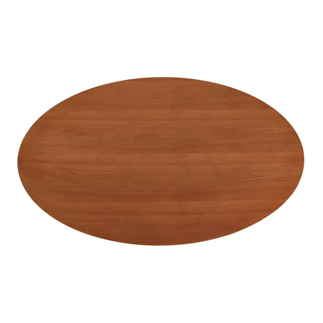 TULIPE MESA OVAL 1,98 M X 1,22 M MADEIRA - PRETO BRILHANTE/NOZES - Foto 4