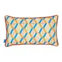 ALMOFADA 50 CM X 30 CM SAUDADE TROPICAL - AZUL HISTÓRICO/MULTICOR - Foto 2