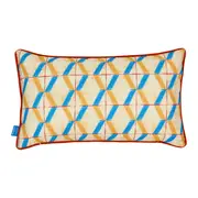 ALMOFADA 50 CM X 30 CM SAUDADE TROPICAL - AZUL HISTÓRICO/MULTICOR - Foto 2