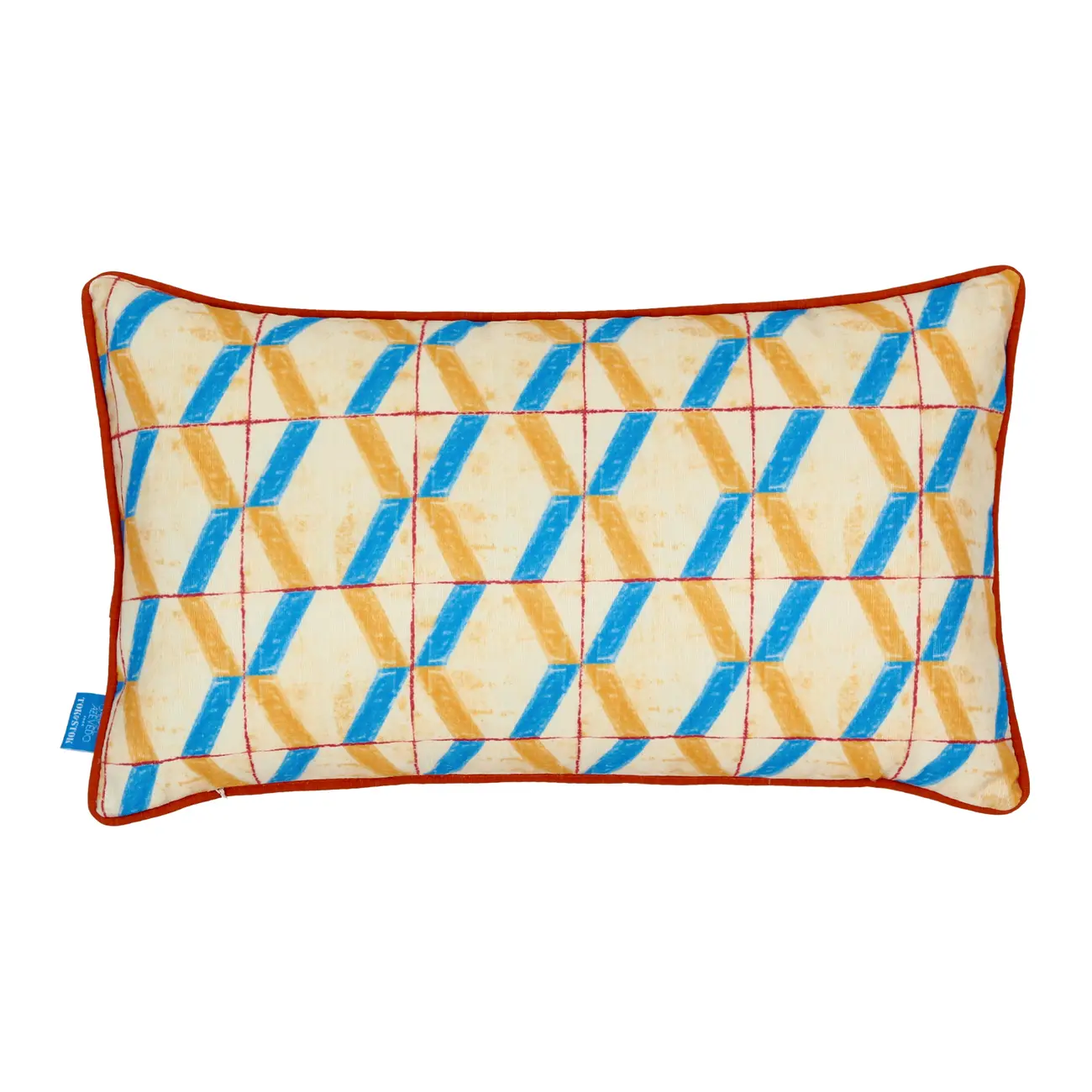ALMOFADA 50 CM X 30 CM SAUDADE TROPICAL - AZUL HISTÓRICO/MULTICOR - Foto 2