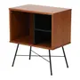 MESA DE CABECEIRA MID CENTURY - PRETO/NOZES - Foto 2