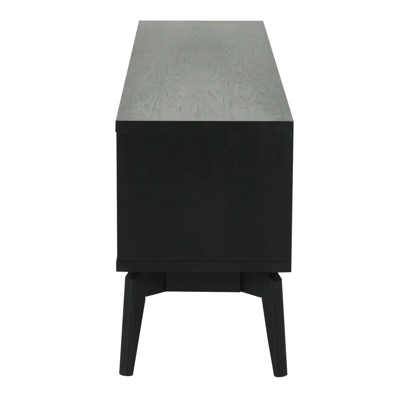 RACK 2 PORTAS DE CORRER 1,80 M X 40 CM COM PALHINHA ARES - EBANIZADO/PRETO - Foto 3
