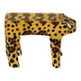 BANCO DECORATIVO PINTADA FILHOTE - AMARELO/PRETO - Foto 6