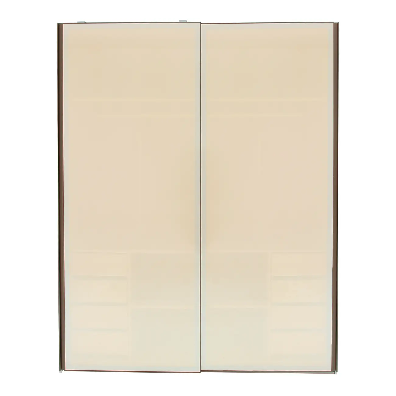 GUARDA-ROUPA DE CASAL 2 PORTAS DE CORRER COUTURE - BEGE/BRONZE - Foto 1