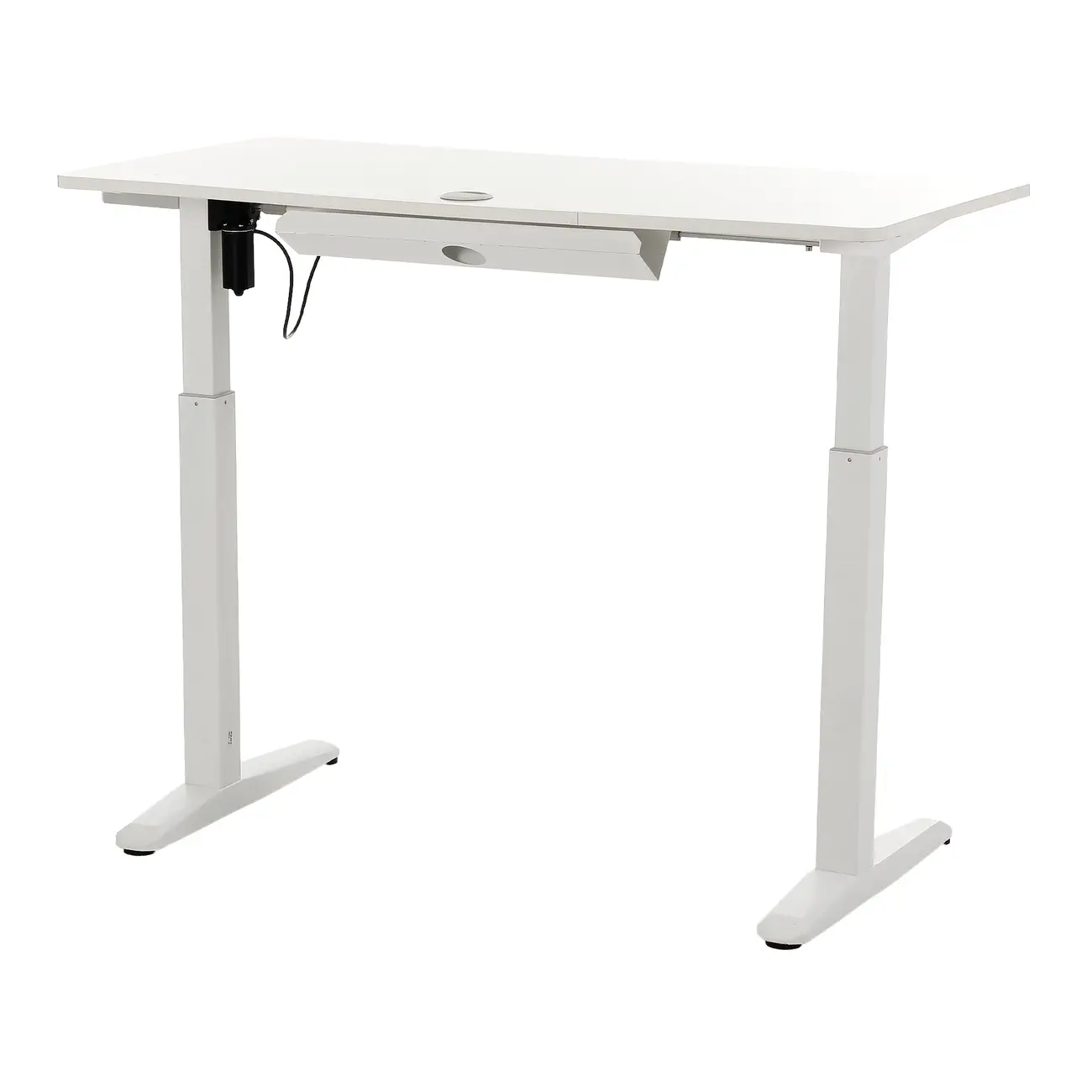 MESA REGULÁVEL ELÉTRICA 1,20 M X 60 CM ERGO - BRANCO/BRANCO - Foto 4