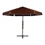 OMBRELONE LATERAL REDONDO 3 M ASIDE - MARROM/MARROM - Foto 2