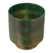 VASO 19 CM WIDLEY - OURO VELHO/ENGLISH GREEN - Foto 5