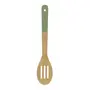 COLHER VAZADA 30 CM BAMBUMIX - SÁLVIA/NATURAL - Foto 1