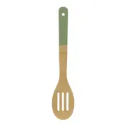 COLHER VAZADA 30 CM BAMBUMIX - SÁLVIA/NATURAL - Foto 1