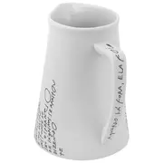 JARRA 1 L LIVRO EM LOUÇAS - BRANCO/PRETO - Foto 2