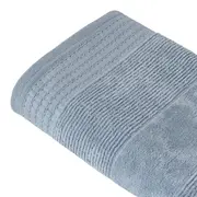 TOALHA DE ROSTO 80 CM X 48 CM DOUX AU TOUCHER - BLEU CENDRÉ - Foto 3