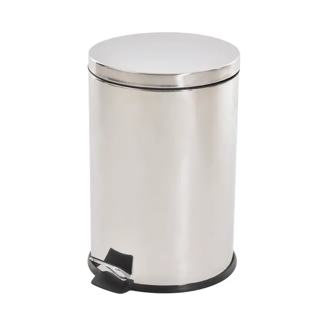 LIXEIRA COM PEDAL 20 L MALDEN - INOX/PRETO - Foto 2