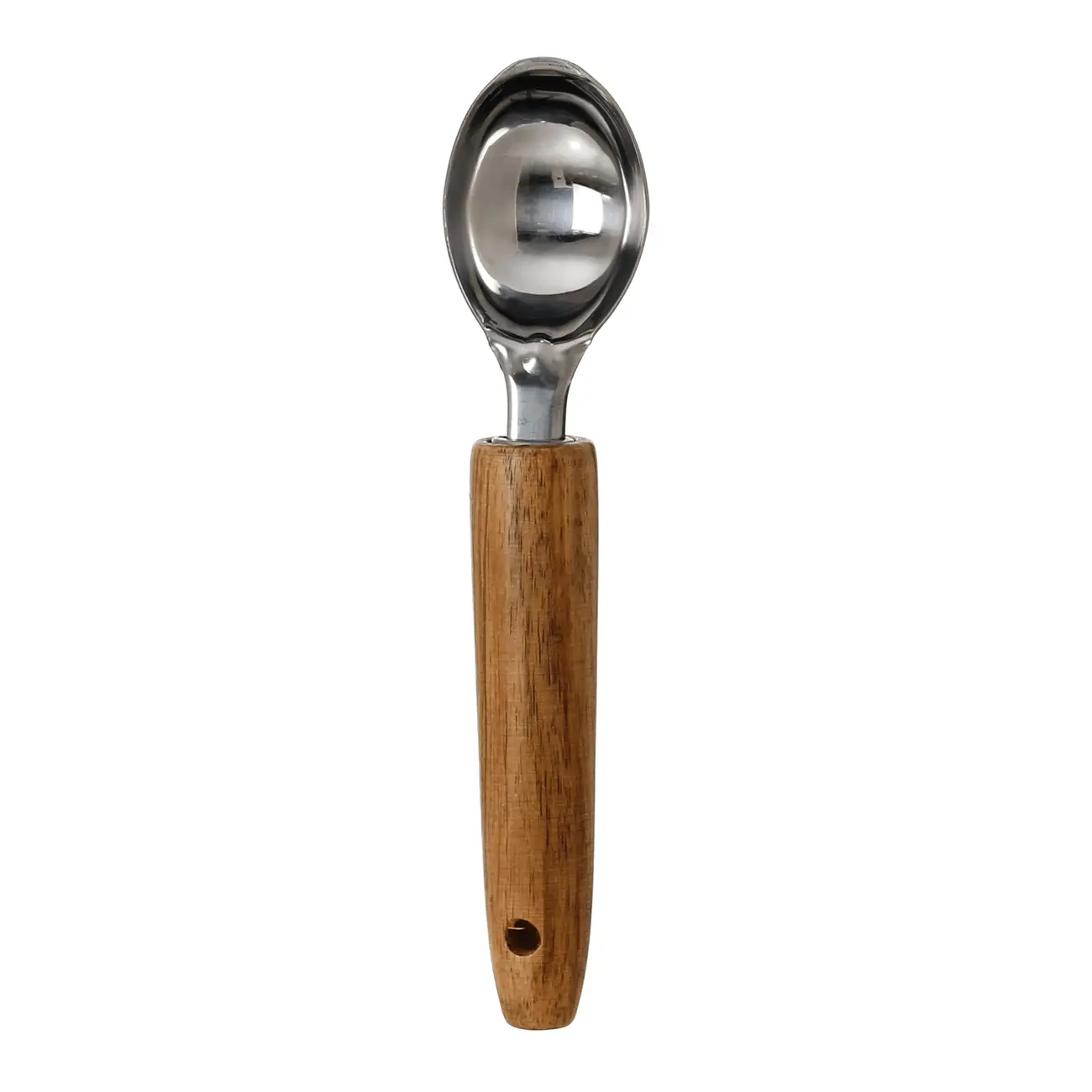 COLHER PARA SORVETE 20 CM ACÁCIA NOX - ACÁCIA/INOX - Foto 1
