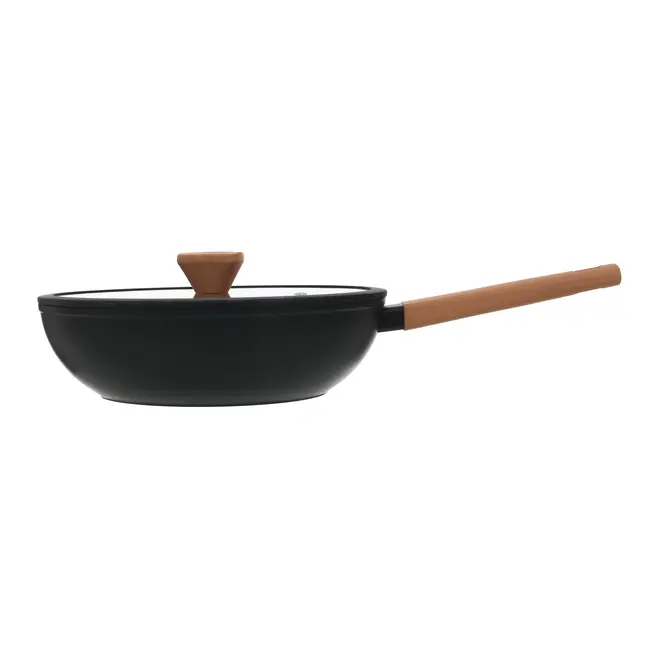 WOK INDUÇÃO 28 CM NORMA - TERRACOTA/PRETO - Foto 2