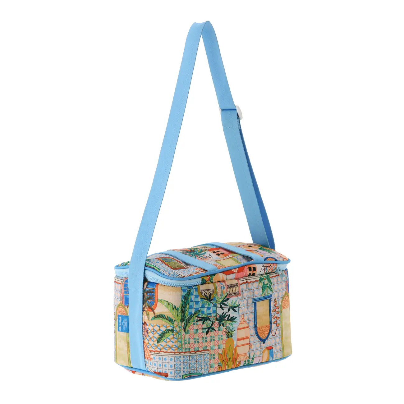 BOLSA TÉRMICA SAUDADE TROPICAL - AZUL/MULTICOR - Foto 3