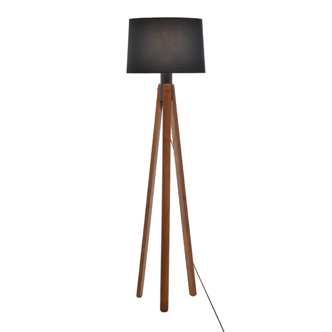 LUMINÁRIA DE CHÃO SLATS C/CUP Y - PRETO - Foto 1