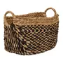 CESTO 29 CM X 45 CM X 35 CM AGUAPÉ - FIBRA NATURAL/PRETO - Foto 5