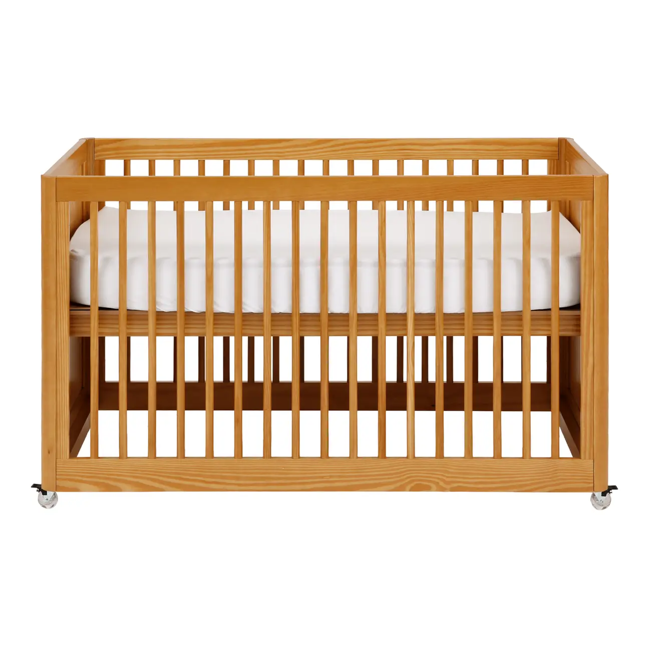 BERÇO COM PALHINHA 70 CM 2 EM 1 - BERÇO/MINICAMA PALHANDI - AMÊNDOA/NATURAL - Foto 2