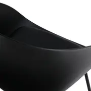 CADEIRA DE JANTAR COM BRAÇOS CONCA - PRETO/PRETO - Foto 6
