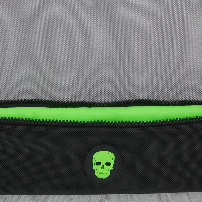 PASTA PARA NOTEBOOK CAVEIRA - PRATA/VERDE FLUOR - Foto 6