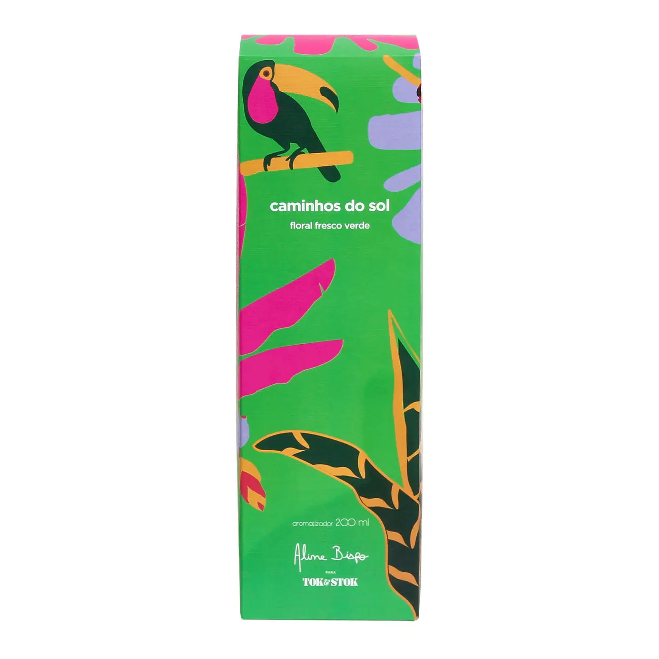 AROMATIZADOR FLORAL FRESCO VERDE 200 ML CAMINHOS DO SOL - VERDE/ROSA - Foto 6