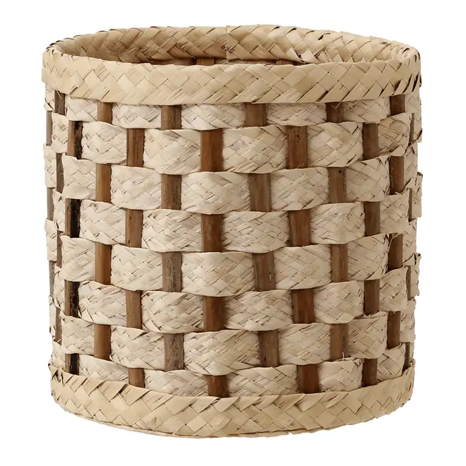 CESTO 28 CM X 28 CM X 28 CM PAJEÚ - FIBRA CLARA/FIBRA CASTANHA - Foto 2