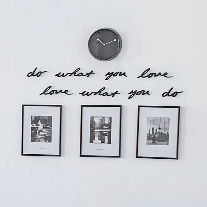 ADORNO DE PAREDE COM 8 MANTRA - PRETO - Foto 4