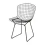 PRETO - CADEIRA BERTOIA