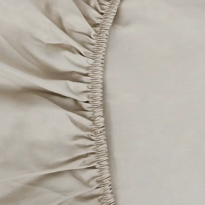 JOGO DE CAMA KING 4 PEÇAS HIGH-SATIN - BEGE - Foto 6