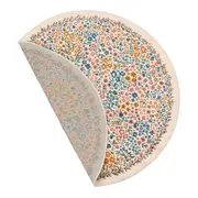 TAPETE REDONDO 1,20 M DELICADÊ CADÊ - PÂTISSERIE À LA FRAMBOISE/ BLEU CENDRÉ - Foto 2