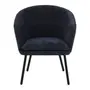 POLTRONA FLAPPER - PRETO/GALAXY BLUE - Foto 1