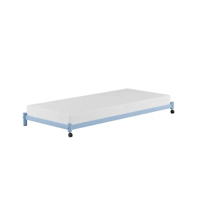 CAMA DE SOLTEIRO INFERIOR 78 CM FLAT - AZUL CLARO - Foto 12