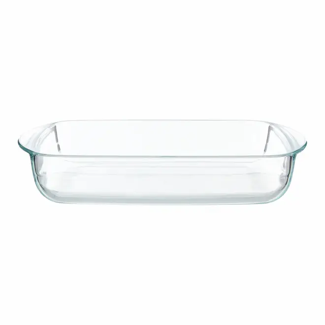 TRAVESSA REFRATRÁRIA COM TAMPA 28 CM X 20 CM DOLIA GLASS - INCOLOR/CAMELO - Foto 5