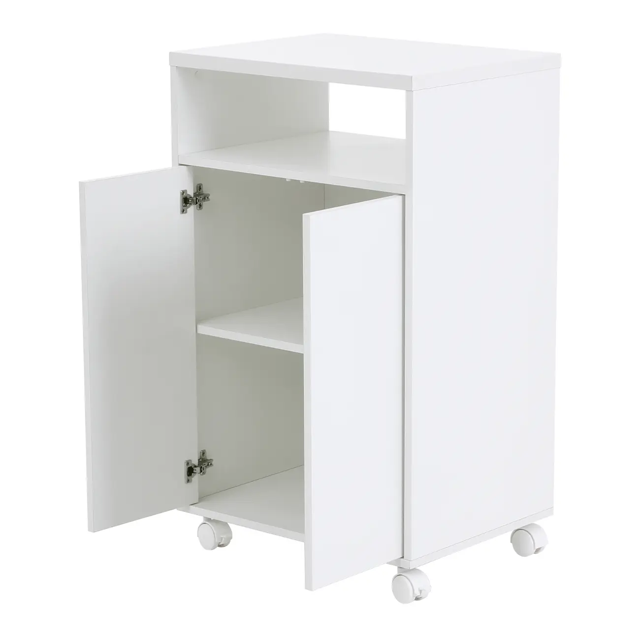 CARRINHO 2 PORTAS 55 CM X 42 CM PRÁTICA - BRANCO - Foto 6