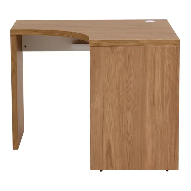 MESA DE CANTO 1,01 M X 1,01 M BOSS - OAK TAMMI/BRANCO - Foto 2