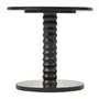 MESA LATERAL BAIXA REDONDA 50 CM TOHTEM - EBANIZADO - Foto 2