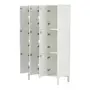 LOCKER/ARMÁRIO PARA ESCRITÓRIO ALTO 9 PORTAS SLEEK - BRANCO/GRANILITE - Foto 5
