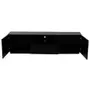 RACK 2 PORTAS/1 GAVETA 1,80 M X 40 CM ROOM - PRETO - Foto 2